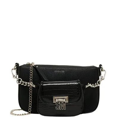 STEVE MADDEN Steve madden naim black silver handbag